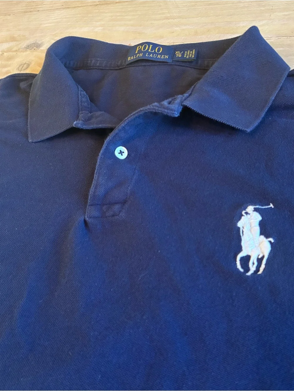 Ralph Lauren Men’s Polo Shirt in Navy with White Logo